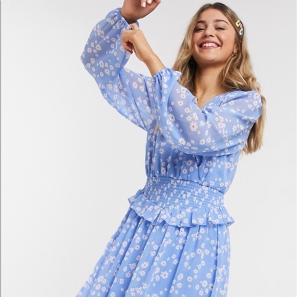 NWT ASOS Floral Skater Dress - Picture 4 of 6